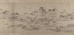 One hundred water buffalo, Unidentified artist Chinese, 13th century, Handscroll; ink on paper, China