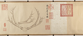 Two Paintings of Deer Antlers, Qianlong Emperor (Chinese, (1711–1799; r. 1736–95)), Two handscrolls; ink and color on paper, China