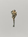 Belt hook in the shape of a monkey, Gilt bronze, China