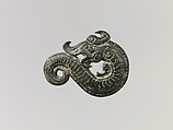 Appliqué in the Form of a Dragon, Bronze, China