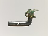 Bird-head finial, Bronze, China