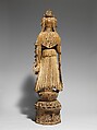 Bodhisattva Avalokiteshvara (Guanyin), Limestone with traces of pigment, China