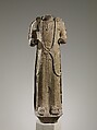 Standing bodhisattva, Limestone with traces of pigment, China