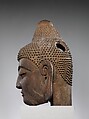 Head of Buddha, Cast iron, China