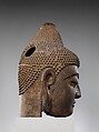 Head of Buddha, Cast iron, China