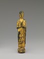 Buddhist monk, Gilt leaded bronze, piece-mold cast, China