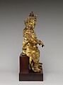 Guardian, probably a Lokapala (Tian wang), Gilt brass; lost-wax cast, China