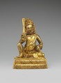 Vaishravana as Kubera (Dou Wen Tian), Brass with traces of pigment, lost-wax cast, Mongolia or China