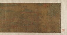 Landscape of Qin Palaces, Unidentified artist, Handscroll; ink and color on silk, China