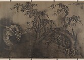 Dragon and Landscape, Unidentified artist  , 14th–15th century, Handscroll; ink on paper, China