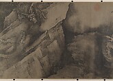 Dragon and Landscape, Unidentified artist  , 14th–15th century, Handscroll; ink on paper, China