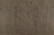 The Five Rulers at the New Year's Reception, Unidentified artist, Handscroll; ink and color on silk, China