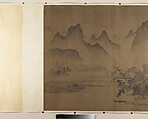 Rosy Sunset, Attributed to Wen Tong (Chinese, 1019–1079), Handscroll; ink and color on silk, China