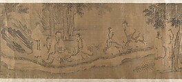 The Orchid Pavilion, Unidentified artist, Handscroll; ink on silk, China