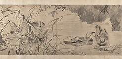Marsh Scene with Birds, Attributed to Shen Zhou (Chinese, 1427–1509), Handscroll; ink on paper, China