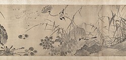 Marsh Scene with Birds, Attributed to Shen Zhou (Chinese, 1427–1509), Handscroll; ink on paper, China