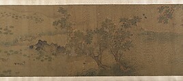 The Hundred Birds, Attributed to Dai Wan (Chinese, active 1111–25), Handscroll; ink and color on silk, China