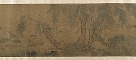 The Hundred Birds, Attributed to Dai Wan (Chinese, active 1111–25), Handscroll; ink and color on silk, China