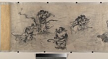 Merry Gatherings in the Magic Jar, Unidentified artist, Handscroll; ink on paper, China