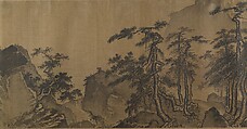 Landscape, Unidentified artist, Handscroll; ink on silk, China