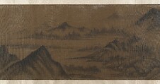 Mountain Landscape, Unidentified artist, Handscroll; ink on silk, China