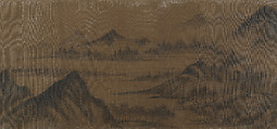 Mountain Landscape, Unidentified artist, Handscroll; ink on silk, China