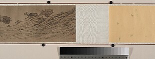 Bullocks and Goats, Unidentified artist, Handscroll; ink and color on paper, China