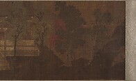Pavilion with Figures, Unidentified artist Chinese, 10th century (?), Handscroll; ink and color on silk, China