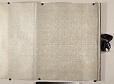 Portrait of a Member and Record of the Wang Family, Unidentified artist, Handscroll; calligraphy, ink on paper; portrait, ink and color on paper, China