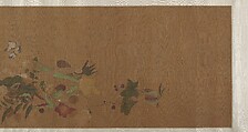 Flowers and Insects, Unidentified artist, Handscroll; ink and color on silk, China