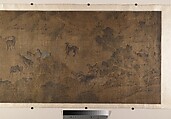 The Hundred Horses, Unidentified artist, Handscroll; ink and color on silk, China