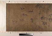 The Hundred Horses, Unidentified artist, Handscroll; ink and color on silk, China