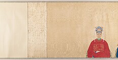 Portrait scroll of seven generations of the same family, Unidentified artist, Handscroll; ink and color on silk, China