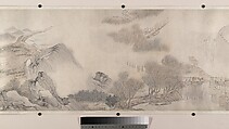 Landscape of the four seasons in the styles of old masters, Wei Zhike (Chinese, active ca. 1600–after 1636), Handscroll; ink and color on paper, China