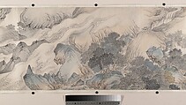 Landscape of the four seasons in the styles of old masters, Wei Zhike (Chinese, active ca. 1600–after 1636), Handscroll; ink and color on paper, China