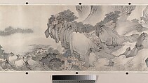 Landscape of the four seasons in the styles of old masters, Wei Zhike (Chinese, active ca. 1600–after 1636), Handscroll; ink and color on paper, China