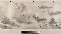 Landscape of the four seasons in the styles of old masters, Wei Zhike (Chinese, active ca. 1600–after 1636), Handscroll; ink and color on paper, China