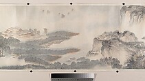 Landscape of the four seasons in the styles of old masters, Wei Zhike (Chinese, active ca. 1600–after 1636), Handscroll; ink and color on paper, China