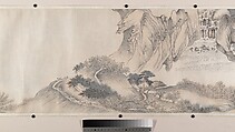 Landscape of the four seasons in the styles of old masters, Wei Zhike (Chinese, active ca. 1600–after 1636), Handscroll; ink and color on paper, China