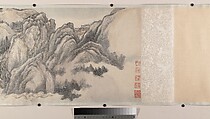 Landscape in the Style of Juran and Yan Wengui, Wang Hui (Chinese, 1632–1717), Handscroll; ink and color on paper, China