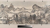 Landscape in the Style of Juran and Yan Wengui, Wang Hui (Chinese, 1632–1717), Handscroll; ink and color on paper, China