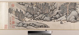 Gathering at the Orchid Pavilion, Qian Gu (Chinese, 1508–ca. 1578), Handscroll; ink and color on paper, China