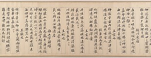 Gathering at the Orchid Pavilion, Qian Gu (Chinese, 1508–ca. 1578), Handscroll; ink and color on paper, China