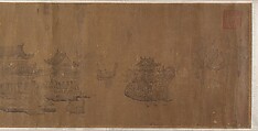Dragon Boat Regatta on Jinming Lake, After Wang Zhenpeng (Chinese, active ca. 1275–1330), Handscroll; ink on silk, China