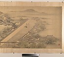 View of a Garden Villa, After Yuan Jiang (active ca.1680–ca.1730), Handscroll; ink and color on silk, China
