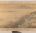 View of a Garden Villa, After Yuan Jiang (active ca.1680–ca.1730), Handscroll; ink and color on silk, China