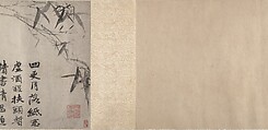 Ink bamboo, Tang Yin (Chinese, 1470–1524), Handscroll; ink on paper, China