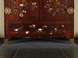 Wardrobe, Wood with inlay of mother-of-pearl, amber, glass, ivory, and other materials, China