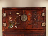 Wardrobe, Wood with inlay of mother-of-pearl, amber, glass, ivory, and other materials, China