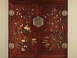 Wardrobe, Wood with inlay of mother-of-pearl, amber, glass, ivory, and other materials, China